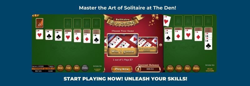 skill games solitaire variations-blue background